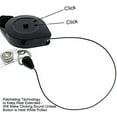 thumbnail image 5 of 25 Pack - Comfort Lanyard with Locking Badge Reel - Locks in Open (Extended) Position with Push Button Recoil - Quick Release Safety Breakaway for Insert & Swipe Key Cards by Specialist ID (Black), 5 of 8