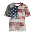 thumbnail image 5 of Axiiglly T Shirts for Women USA Flag 250th Anniversary Independence Day Short Sleeve Crew Neck Tees Fashion Holiday Tops, S-2XL, 5 of 5