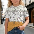 thumbnail image 6 of Angala Kids T Shirts Ice Cream Print Summer Shirts Crew Neck Short Sleeve Comfortable Casual Boys Tees Size 2-3 Years Beige, 6 of 6