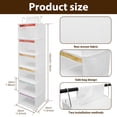 thumbnail image 2 of Weekly Clothes Organizer for Kids 6 Compartments Hanging Closet Organizer Foldable Day of the Week Clothes Organizer Space Saving Daily Clothes Organizer for Closet Bedroom, 2 of 10