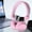 Pink, variant on GLUAAE Child Casual Listening Foldability Portability Over-Ear Headphones, Black
