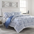 thumbnail image 2 of Laura Ashley Home - Charlotte Collection - Luxury Ultra Soft Comforter, All Season Premium Bedding Set, Stylish Delicate Design for Home Dcor, King, China Blue King China Blue, 2 of 6