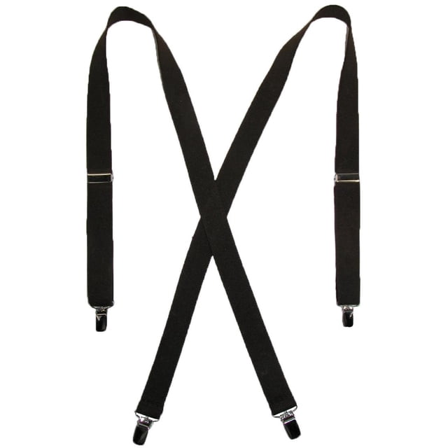 CTM® Elastic Clip-End 1 Inch Basic Suspenders (Women's)