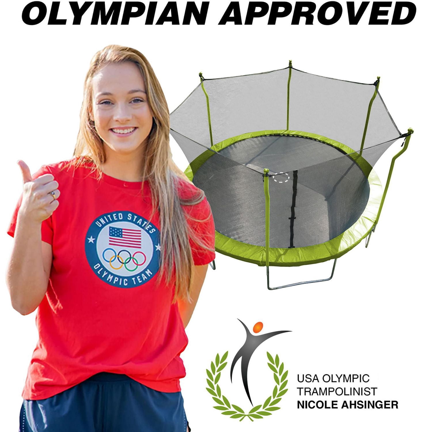 TRAINOR SPORTS 15 FT Trampoline and Enclosure Combo 18201920150US