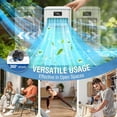 thumbnail image 6 of Portable Air Conditioners, Swamp Cooler with 4 Modes 3 Speeds, 4 Ice Packs, Windowless Air Conditioner w/12H Timer, 120?Oscillation, Evaporative Air Cooler Fan for Room Bedroom Office (White), 6 of 6