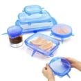 thumbnail image 2 of Silicone Stretch Lids,12-Pack Of Various Sizes ,Reusable, Durable And Expandable To Fit Various Size And Shape Of Containers As Seen On Tv,Keeping Food Fresh, Dishwasher And Freeze, 2 of 5