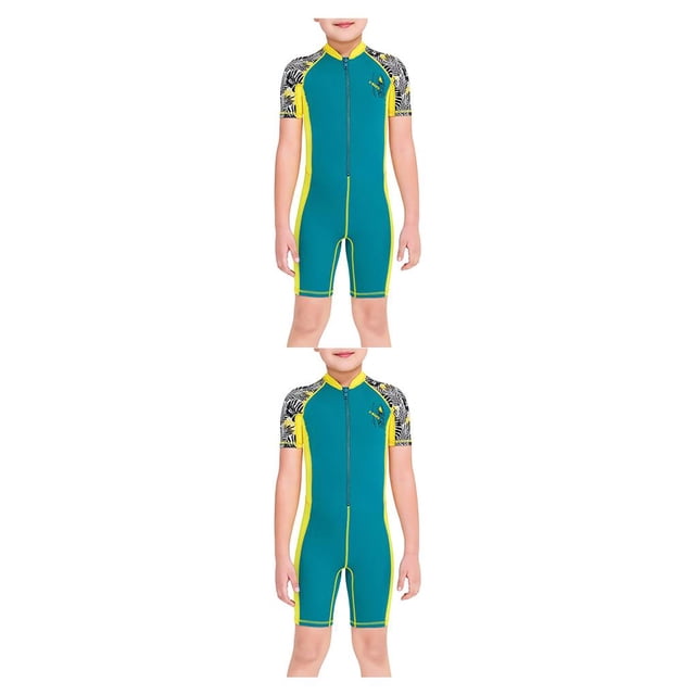 Yuarrent Trajes de neopreno para niños traje de buceo ultrafino de secado rápido pantalones de manga corta traje de baño transpirable Type3 NO3