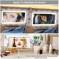 thumbnail image 5 of Car Sun Visor Mirror with LED Light, Lightweight Clip-on Travel Sunshade Mirror - White, 5 of 5