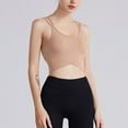 thumbnail image 2 of SHENGYUAN Supportive Sports Bras for Women Bra Women's Yoga With Back Beauty Design Solid Color Tight Fit Push Up Training Fitness Running Khaki,M, 2 of 6