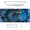 B-dark Blue Marble, variant on Desk Mouse Pad, Large Gaming Mousepad, XXL Desk Pad, Extended Long Superior Micro-Weave Cloth Non-slip Rubber Big Computer Mouse Mat for Gamer, Office & Home, 35" x 15", Abstract Watercolour