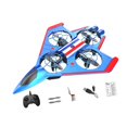 thumbnail image 1 of Avión teledirigido RC con alas fijas, helicóptero, avión de combate, multicolor. Azul Rojo 1 Batería, 1 of 9