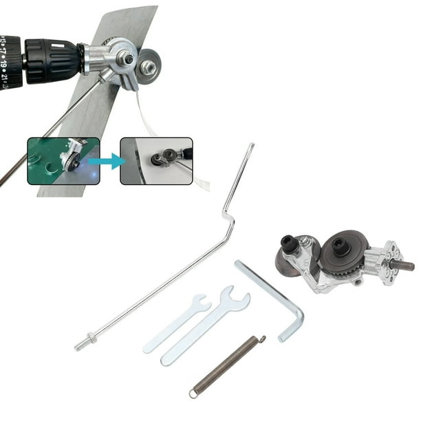 Adaptador de Cortador de Lámina de Metal, Mano de Obra de Alta Eficiencia, Ahorro de Acero de Aleación, Buena Compatibilidad, Cizallas de Placa de Reacondicionamiento de Taladro