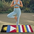 thumbnail image 3 of Garronmavis Antigua and Barbuda Flag Sun Moon Car Seat Cover Towel 1 PC Easy Installation Includes Storage Bag for Cars SUV Trucks Sedan Van Auto Interior Decor, 3 of 9
