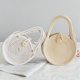 thumbnail image 5 of Zhuge Bolso de hombro tejido para mujer, bolso de mano tejido, bolso de mano tejido elegante para playa de verano, bolsos de hombro de 7,87 x 7,87 pulgadas (beige), 5 of 5