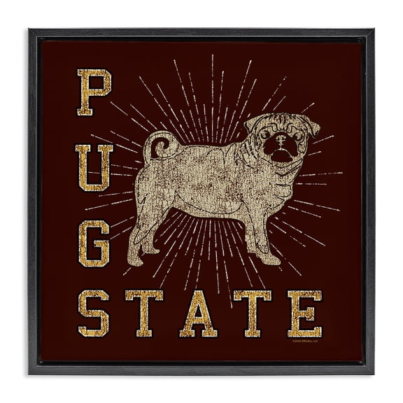 Stupell Industries Eclectic Black Floating Frame Canvas Art, 18 x 18, by Spirit Animals/Life Is High