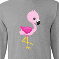 thumbnail image 4 of Inktastic Cute Pink Baby Flamingo Long Sleeve T-Shirt, 4 of 5