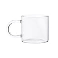 thumbnail image 1 of Taza de café de vidrio transparente con asa de color, taza de vidrio borosilicato de 11.3 oz for café, té, leche y bebidas., 1 of 7