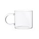 thumbnail image 1 of Taza de café de vidrio transparente con asa de color, taza de vidrio borosilicato de 11.3 oz for café, té, leche y bebidas., 1 of 7