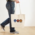 thumbnail image 4 of CafePress - Peace Love Basketball Tote Bag - Unisex Canvas Tote Bag, Beige, 1-Piece, 4 of 7