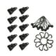thumbnail image 4 of Juego de 10 clips para lona y 10 mosquetones resistentes, reutilizables y resistentes al viento para cañas de pescar, toldos de camping, cubiertas de, 4 of 8