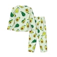 thumbnail image 2 of Goofa Cartoon Fruit Printed Women’s 2 Piece Pajama Set Super,Pajamas Women's Long Sleeve Sleepwear Soft Button Down Loungewear Pjs Lounge Set Nightwear-Large, 2 of 9