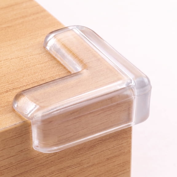 20pk Clear Corner Protectors for Baby; L-Shaped Furniture Corner Guards with Strong Adhesive, Childproof Edge Safety Bumpers for Sharp Corners
