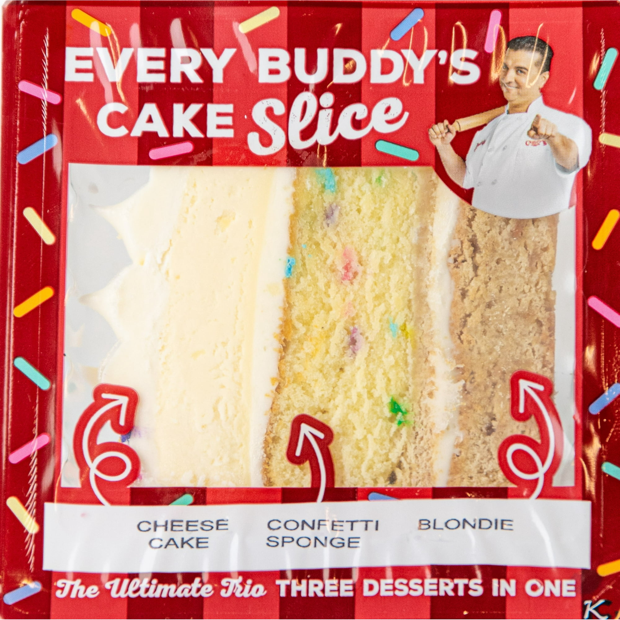 Carlo's Bakery Every Buddy's Birthday Slice, 6.8 oz, 1 Count, Refrigerated