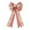 Red, variant on VerPetridure Festive Bow Decoration Yellow Christmas Large Bow Double-layer Linen Bow Christmas Tree Decoration Bow