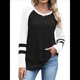 thumbnail image 1 of Sudadera de Larga para Mujer, con Bloques de Color, Informal, para Otoño. Negro L, 1 of 7