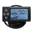 thumbnail image 2 of Panel LCD De Scooter Eléctrico, Pantalla LCD De Bicicleta Eléctrica A Prueba De Agua ABS Diseño De Retroiluminación De Conector SM Resistente Para Montar, 2 of 7