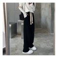thumbnail image 3 of Pantalones de cintura elástica, pantalones de pierna ancha para mujer, pantalones deportivos de pierna recta, pantalones sueltos casuales, de primera línea, 3 of 9
