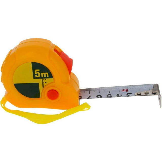 HUGFEGWE 5m / 16.4ft Tape Measure, Steel Retractable Professional Tape,Metric Scale,Plastic Case Measuring Tape 1Pcs CJB91-23132