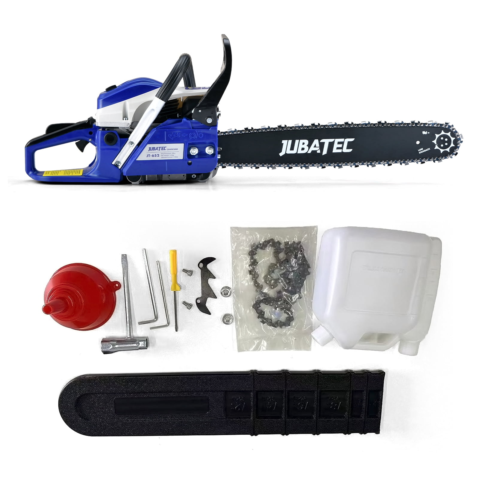 58cc Gas Chainsaw 2-Cycle Engine Gas Powered Chainsaws 20 Inch Petrol Handheld Cordless Gasoline Chain Saw for Cutting Wood Tree Trimming Farm Garden