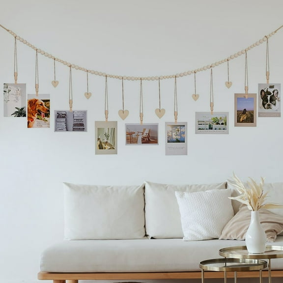 PBPBOX 1 Set Beaded Clip Garland Decoration for Photos at Anniversaries and Graduations