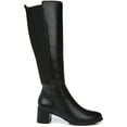 thumbnail image 2 of Naturalizer Women's Brent Knee High Boots Black Leather Wide Calf 9.5M, 2 of 3