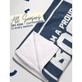thumbnail image 5 of Boss Gifts from Employees, Bed Flannel Plush Throw Blankets (50"x 65") Christmas Office Gift Idea for Men and Women on Boss Day, Birthday, Appreciation, Retirement, Proud Boss-Blue, 5 of 5