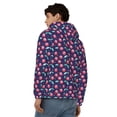 thumbnail image 4 of Kdxio Cool Mirror Cherries Print Men Hoodies Casual Hoodies for Men with Zip Pockets Full Zip Long Sleeve Sweatshirt Sports Hooded Jacket-3X-Large, 4 of 5