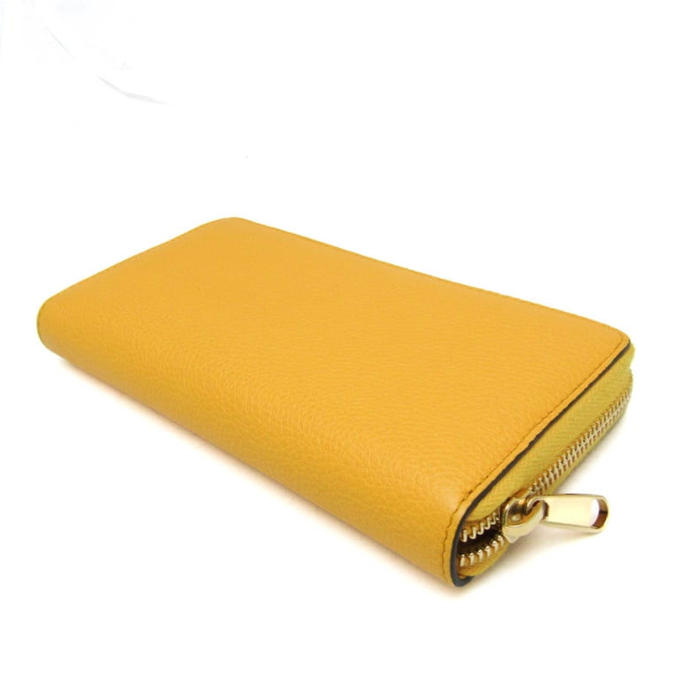 Pre-Owned Gucci Logo 658691 Women,Men Leather Long Wallet (bi-fold