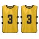 thumbnail image 5 of Chalecos deportivos para niños, juego de 6, dorado brillante, números doble cara 1-6, tejido transpirable y suave, ideal para fútbol y otros deportes., 5 of 7
