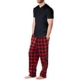 thumbnail image 2 of Alpine Swiss Mens Pajama Set Cotton Top Flannel Fleece Pants PJ Lounge Sleepwear, 2 of 7
