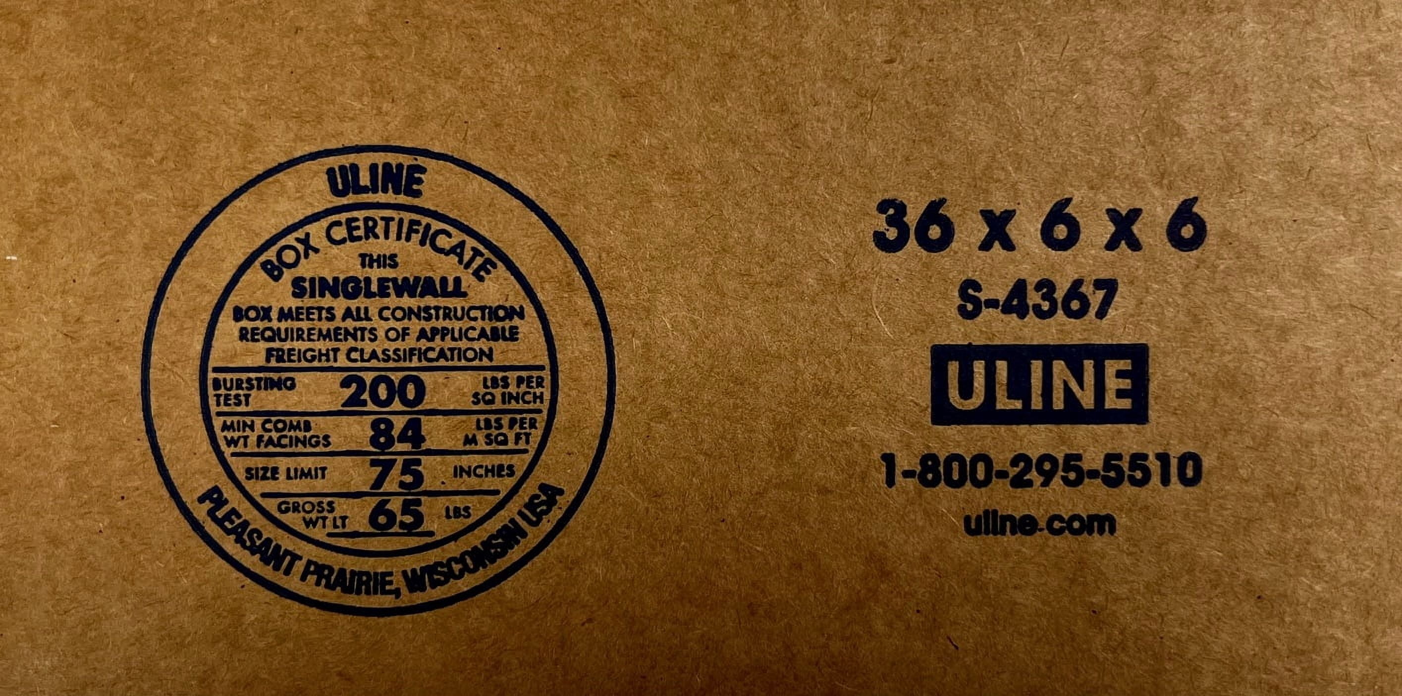 36x6x6 (200 lb strength) | SINGLE CARDBOARD BOX | LONG