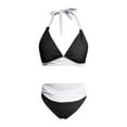 thumbnail image 4 of KONDYS Women Two Piece Bathing Suits Push Up Bikini Set Swimsuit Vintage Swimwear Stylish Breathable Women's Beachwear, 4 of 5