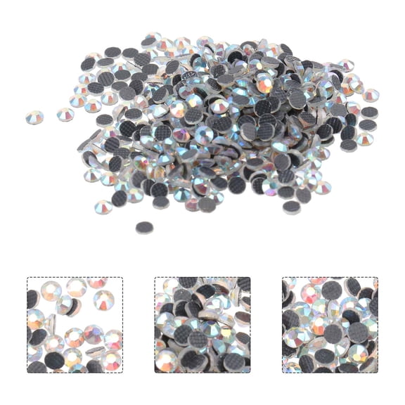 HONMEET Goohochy Crystal Ab Rhinestones 3mm Durable Resin Flatback for DIY Projects 1440Pcs