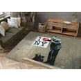 thumbnail image 2 of Banksy Rug, Banksy I Love NY Rug, Banksy Street Rugs, Painting Rugs, Bath Rug, Office Decor Rug, Hallway Rug, Personalized Gifts,Saloon Rug, 1.7'x2.3' - 50x70 cm, 2 of 8