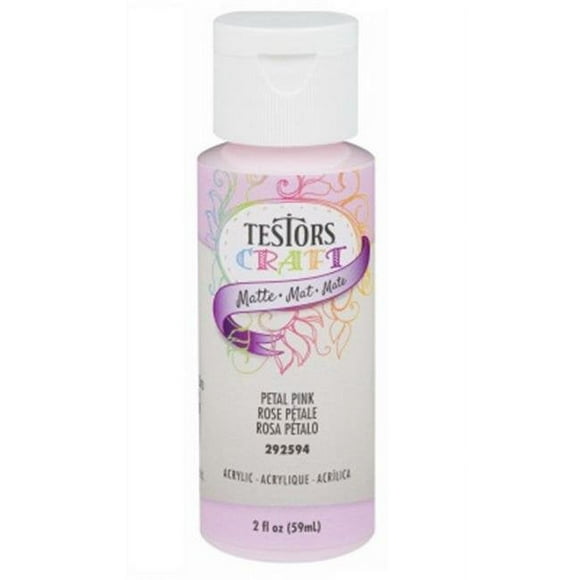 Testor 223549 20 oz Matte Acrylic Craft Paint - Pink