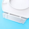 thumbnail image 5 of Toyvian Bathroom Toilet Seat Cover White PP 1Pcs 17.1x14.4x2 In, 5 of 8