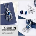 thumbnail image 2 of Hollow Dream Catcher Pet Cremation Jewelry Dreamcatcher Cremation Jewelry for Ashes Stainless Steel Paw Print Urn Locket Pendant Memorial Urn Necklace for Women for Loved Ones Keepsake Gift, 2 of 7