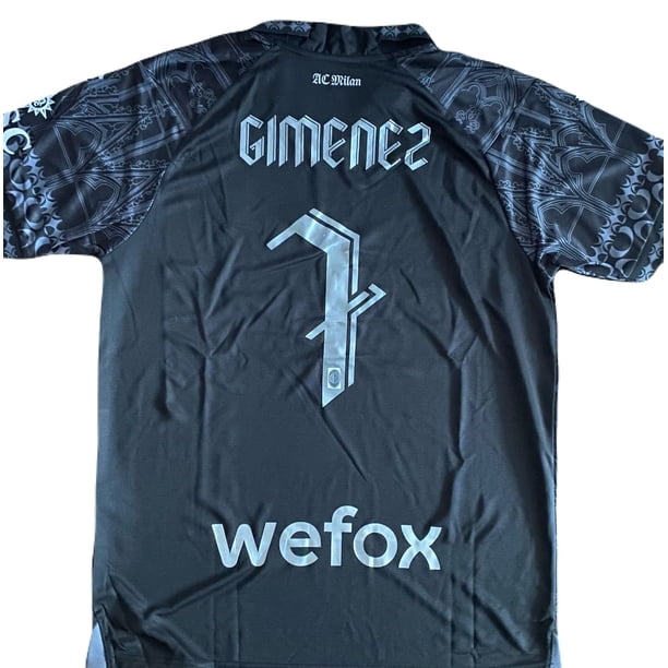 Increible! Jersey Playera Santi Gimenez 7 Edicion Especial Pleasures Black Exclusivo Talla L
