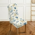thumbnail image 2 of COEQINE Dining Room Chair Slipcovers Set of 4, Stretchable Universal Fit Parsons Chair Covers, Easy Clean Machine Washable Polyester Spandex for Home Hotel Decor, Starfish Conch Coral, 2 of 7