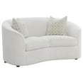 thumbnail image 3 of Maklaine 2-piece Modern Fabric Upholstered Tight Back Living Room Set Latte, 3 of 14